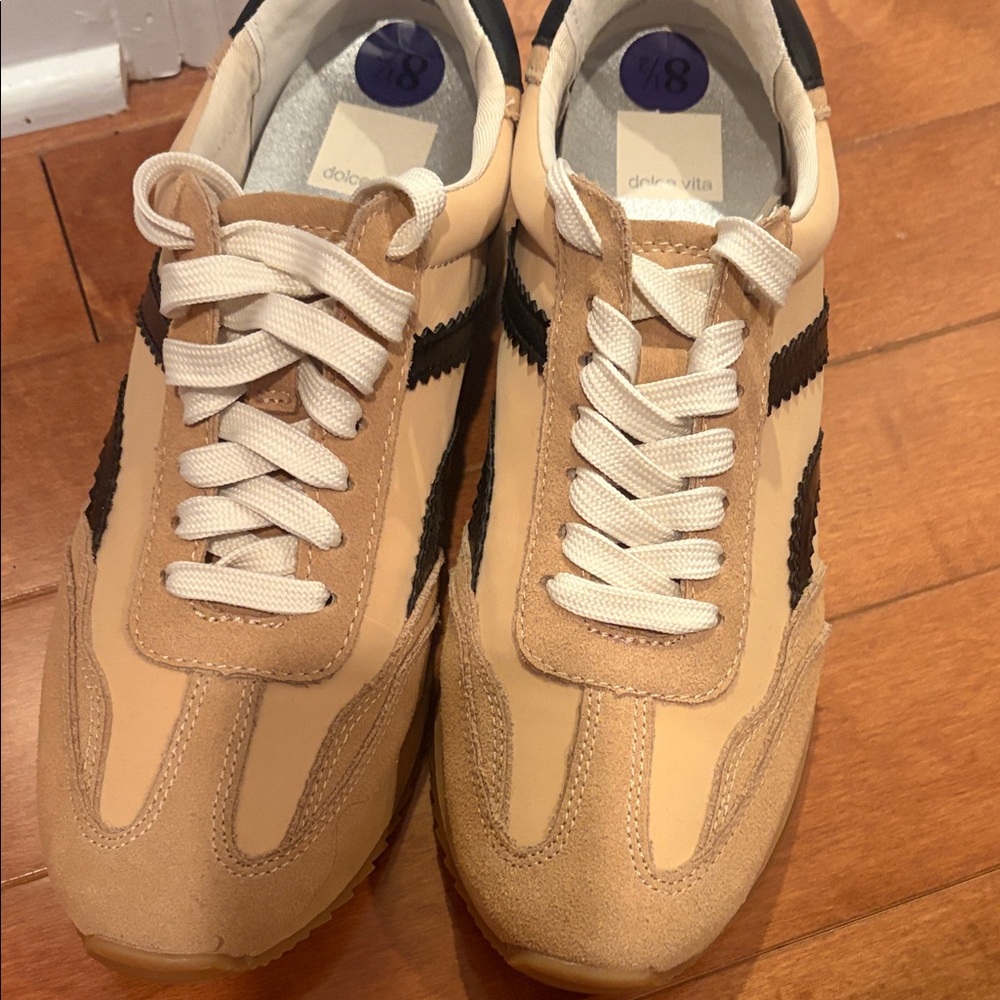 Dolce Vita Tan and Black Women's Sneakers